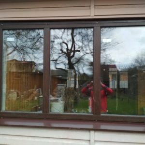 Коричневое противопожарное окно / серия FRM1170